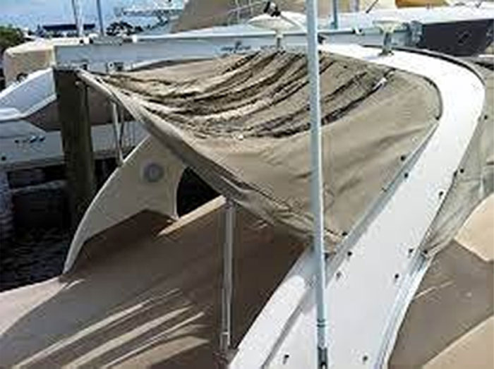 sailboat canvas bimini top